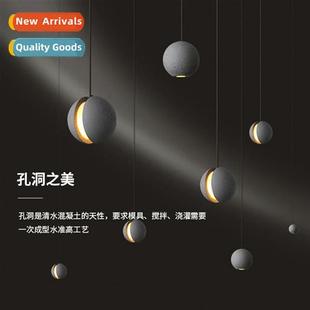 cement style planet chelier Creative Scinavian industrial