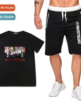 Japans anime Naruto Xiaoyao organizati printed short-sleeved