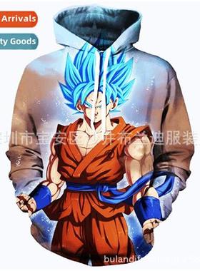 Fall  Winter New Seven Drag Ball 3D Series Printed Hooded Sw