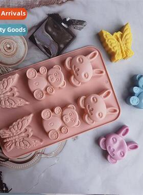 6 Bear Rabb Butterfly 205 Chocolate Biscu Cake Mold Ice Crea
