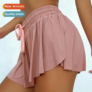 glare false nude sports yog gym anti thin casual two