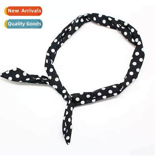 Womens polka dot cute sweet bow b elastic headb n  accessori