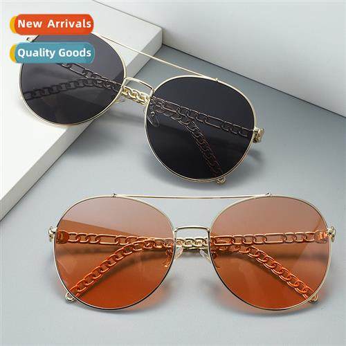 2021 new double beam fashi sunglasses women square frame gla