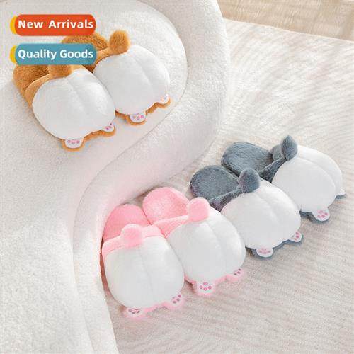 Carto dog corgi ass cott slippers Womens home slippers autum