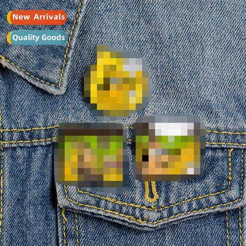 Creative carto cute hound dog oil enamel collar pin enamel c