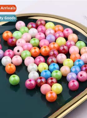 Hmade diy beading accessories materials 6mm solid color loos