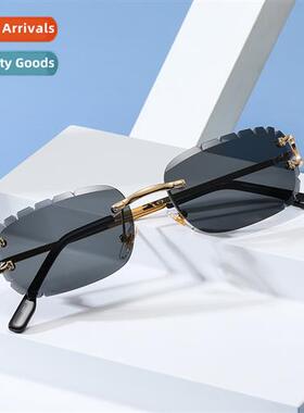 New Cutting Edge Oval Reversed Sunglasses 2021 New Pattern C