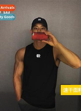 Summer mesh sleeveless undershirt men gym running equipment