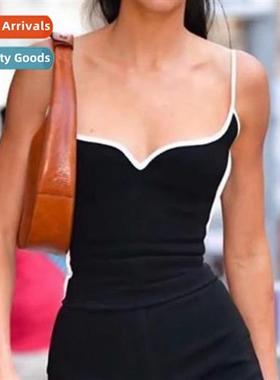 Kendall blogger models chicken heart collar camisole 2023 su