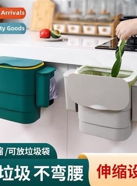 Large wall-mounted garbage can wh lid household hanging wast