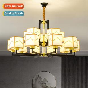 New Chinese chelier living room lamp hall lamp Zen Chinese s