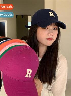 R standard cfee-coloured baseball cap female big head circum