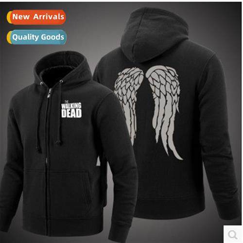 The Walking Dead Padded Hooded Sweatshirt Gray Feared Padded