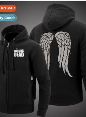 The Walking Dead Padded Hooded Sweatshirt Gray Feared Padded