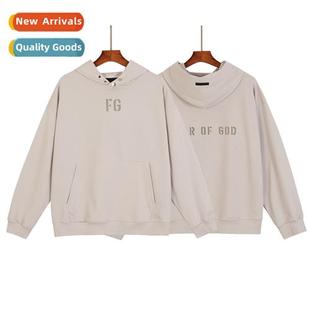 FOG Flocked Sweatshirt Set Mens Hooded Hipster Butt High