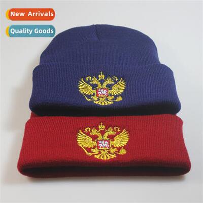 Sngth an  American popular wool cap Russian natial emblem em