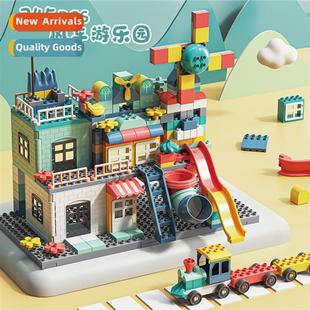 blocks educatial childrens particles assembl large building