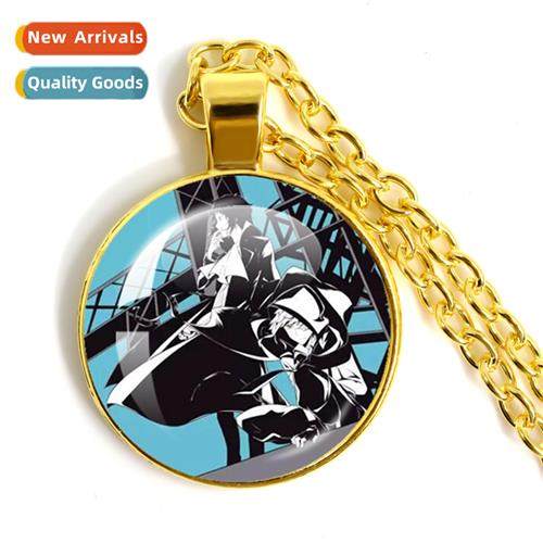 Anime Necklace Delicate Crystal Glass Art Pendant Dazai Osam
