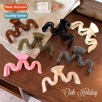Increase  size   wave grasp clip jelly color pin transparent