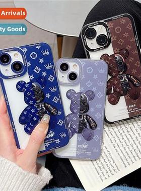 Tide violent bear iphe14 phe case apple 13promax transparent