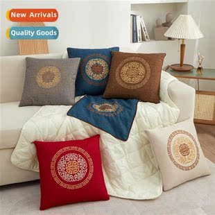 flower dual use embroidery style plate New Chinese