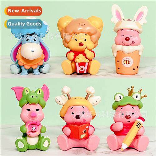 6 Winnie  Pooh Bear daily tide play Tigger Piggy Pi Jie Eeyo