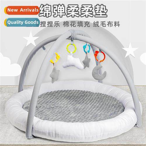 Infant round plush thickened fness frame baby puzzle multifu