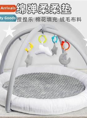 Infant round plush thickened fness frame baby puzzle multifu