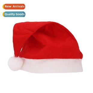 Adult Children Plain Christmas Hat Decoratis Santa Party