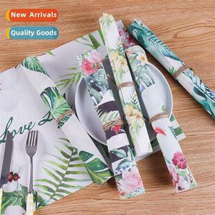 PVC dining fresh Creative Scinavian mat western plant dinner