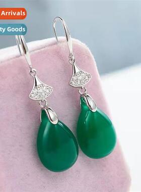 Set zircia lg earrings earrings female retro gemste ear hook