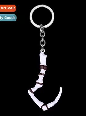 Game peripheral Dota2 blade tower hook keychain alloy enamel