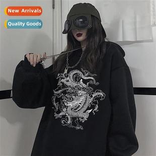 men women hip style couple sweatshirt gothic dark hoodie