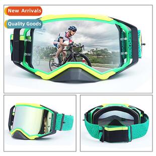 Motorcycle glasses f-road windscreen double lens wh tearable