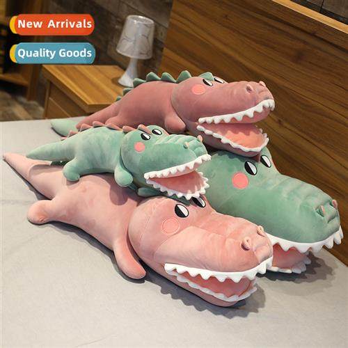 2019 new big mouth cute crocodile plush toys lg wh sleep big