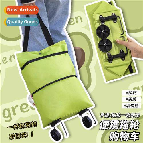 Portable grocery shopping small trolley folding shopping car