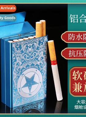 20pcs Aluminum Alloy Sliding Cigarette CaseSt  Hard Case Uni