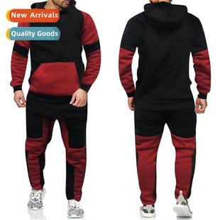 thickened winter hooded casual size large mens fall New