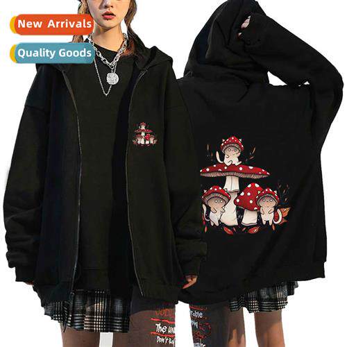 2022 dark sun  mo mushroom sweatshirt men  women hoodie goth