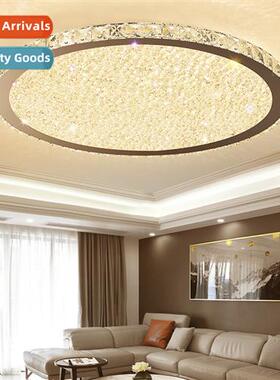 Bedroom light crystal ceiling light round warm romantic simp