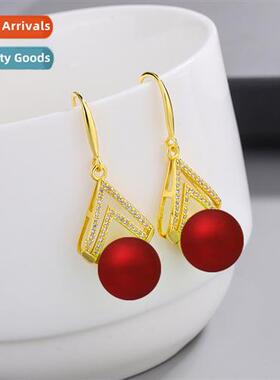 Acrylic Earrings Women Silver Plated Plastic Imati Pearl Zir