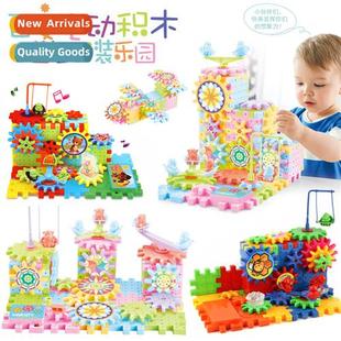 blocks building paradise gears Variety rotating electric