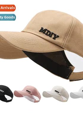 Baseball cap childrens models summer can tie high pytail hol