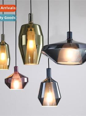 Creative stained glass small chelier Scinavian restaurant be