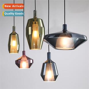 Creative stained glass small chelier Scinavian restaurant be