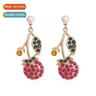 diamds cherry New earrings colored pendant pers