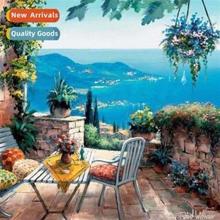 DIY Seaside Thread Stch Emb Hmade New Simple Cross Full