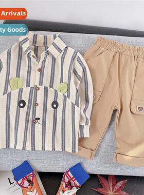 Boys shirt su spring 2022 new childrens shirts fall clothing