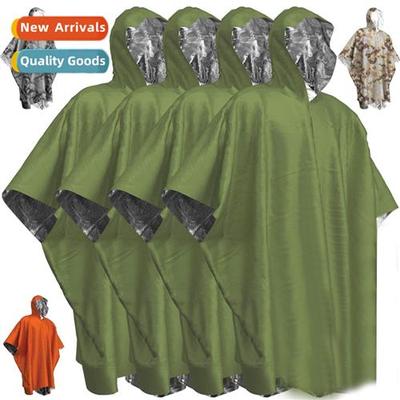 Outdoor Emergency Rescue Raincoat Camping Aluminum Pcho Ther
