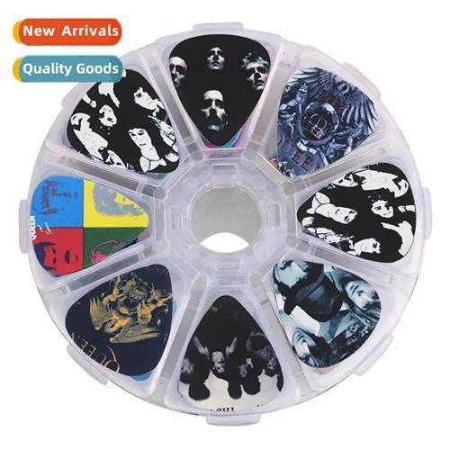 50 Pieces Colorful Pattern Guar Plectrum Set Musical Instrum